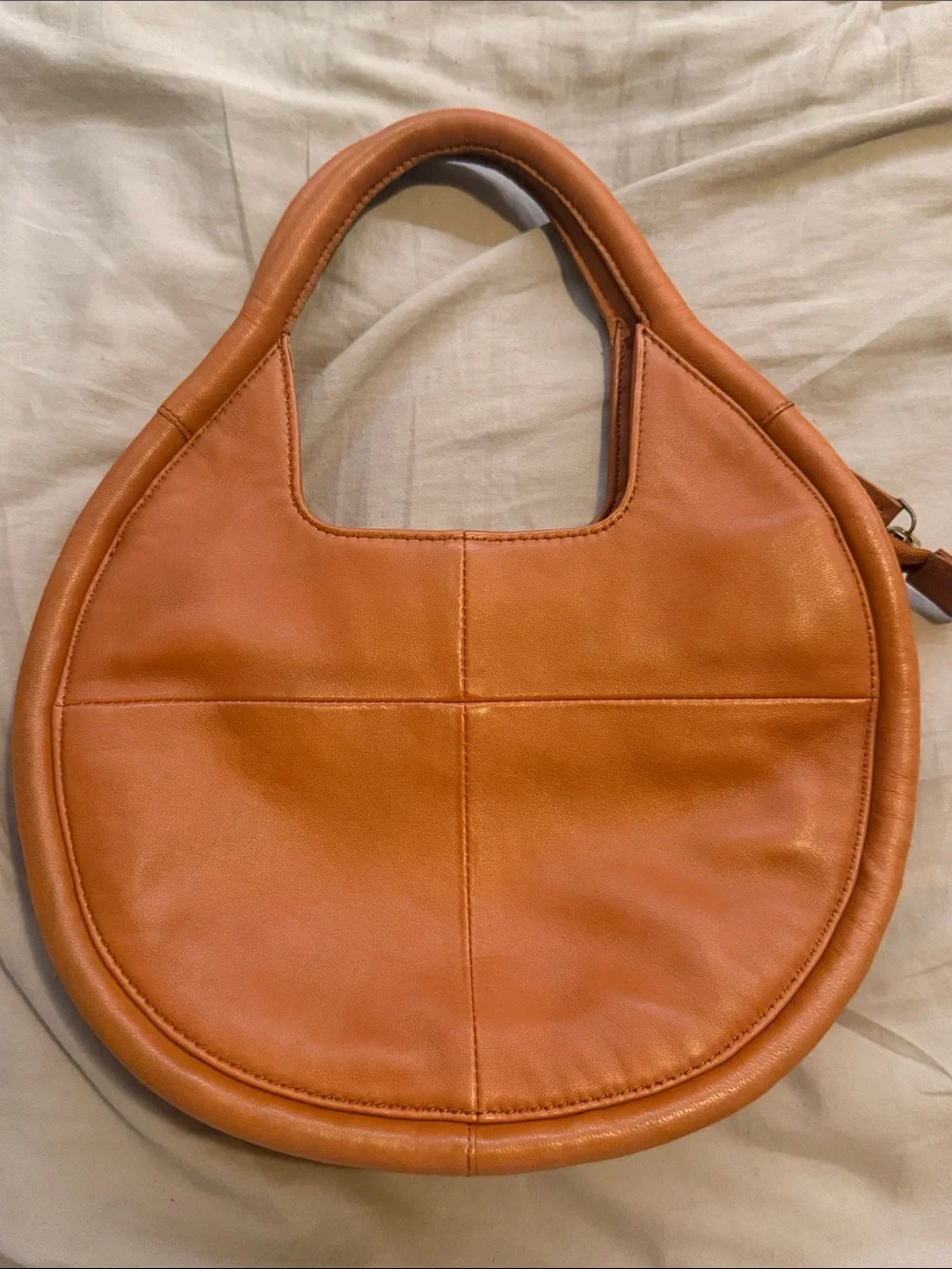 EUC Anthropologie Circle Bag 100% Leather